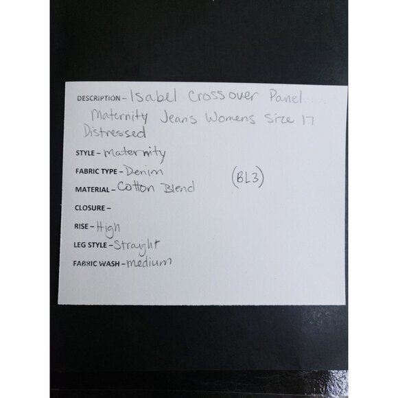 Isabel Maternity Womens Size 17 Crossover Panel Distressed Denim Jeans - Picture 9 of 9